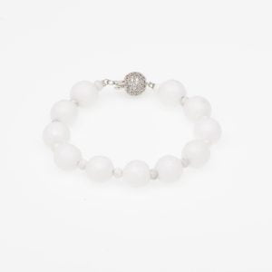 pure touch howlite white jade bracelet