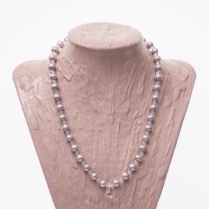 serenity quartz pearls and topaz collar