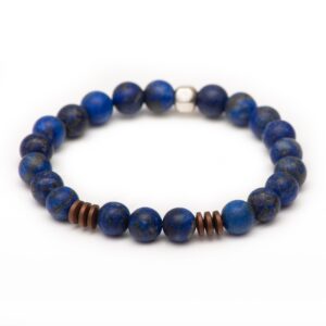 pale blue dot lapis lazuli hematite bracelet serenity quartz