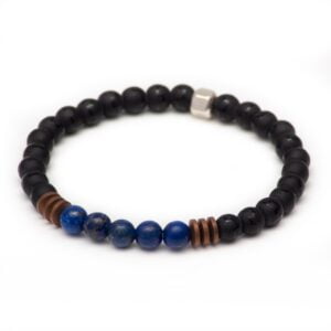 ocean depths lapis lazuli greek onyx hematite bracelet serenity quartz