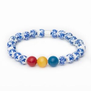 homeland cherished tricolor bracelet agate serenity quartz lapis lazuli white ceramics