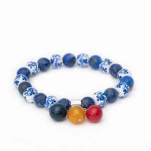 homeland cherished tricolor bracelet agate serenity quartz lapis lazuli premium