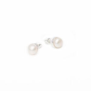 little white pearl earrings serenity quartz