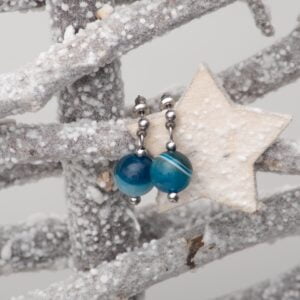 homeland cherished color blue agate earrings serenity quartz