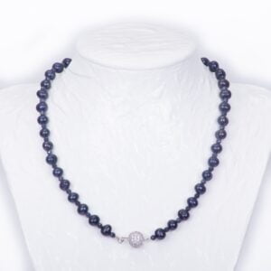black pearls and sapphire collar serenity quartz