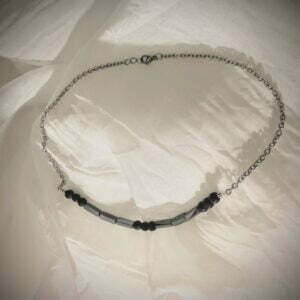 confidence hematite and onyx collar serenity quartz