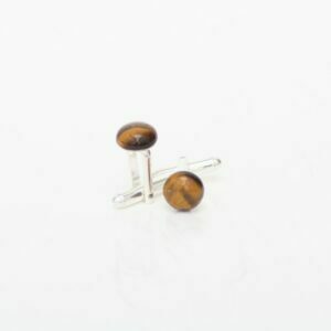 tiger's strength tiger's eye cufflinks serenity quartz